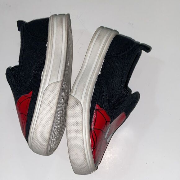 Marvel Spider-Man Red and Black Sneakers Kids Size 5 Shoes - Picture 5 of 11